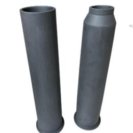 Refractory silicon carbide burner nozzle