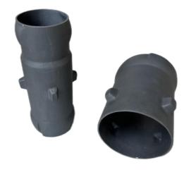 Refractory silicon carbide radiant tubes